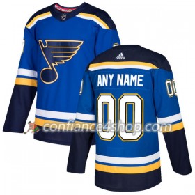 Adidas Maillot de Hockey St. Louis Blues Personnaliser 2017-2018 Bleu Authentic - Homme
